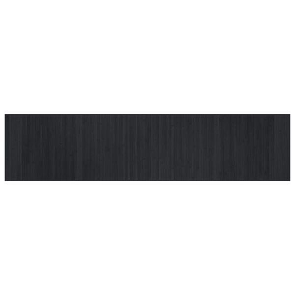 vidaXL Rug Rectangular Black70x300 cm Bamboo