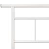 vidaXL Bed Frame without Mattress White Metal 100x200cm