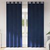 vidaXL Blackout Curtains 2 pcs Dark Blue 140 x 245 cm Velvet