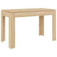 vidaXL Dining Table Sonoma Oak 120x60x76 cm Engineered Wood