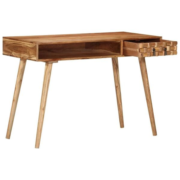 vidaXL Writing Desk 110x50x76 cm Solid Wood Acacia