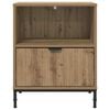 vidaXL Bedside Cabinet with Drawer 2 pcs Artisan oak 49 x 36 x 61 cm