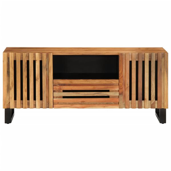 vidaXL TV Cabinet 100x34x46 cm Solid Wood Acacia