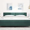 vidaXL Headboard with LED Strip Lights Adjustable Green 90 cm Velvet