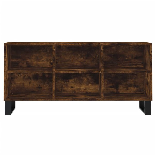 vidaXL TV Cabinet Smoked Oak 103.5x30x50 cm Engineered Wood