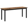 vidaXL Bench Old Wood 110 x 35 x 45 cm Engineered Wood