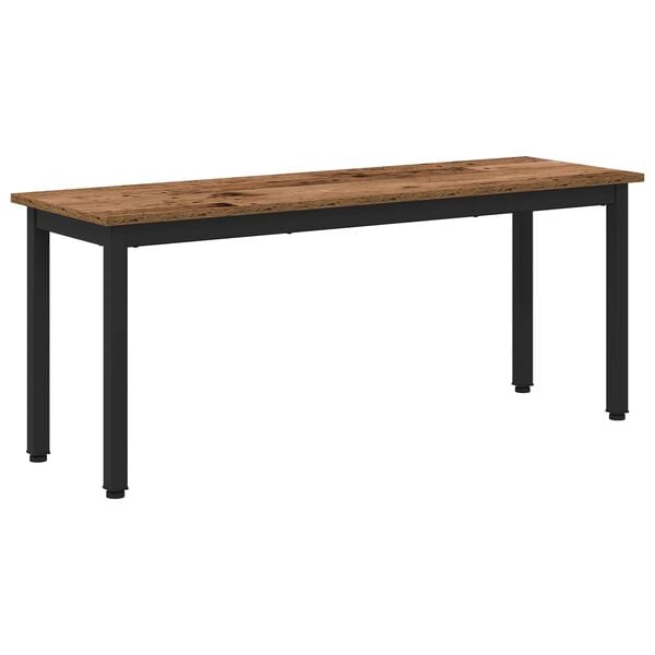 vidaXL Bench Old Wood 110 x 35 x 45 cm Engineered Wood