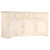 vidaXL Sideboard White 160x40x80 cm Solid Mango Wood