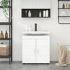 vidaXL Bathroom Cabinet Set TULUM High Gloss White 60 x 34 x 63 cm