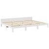 vidaXL Family Bed Frame No Mattress White 270x200 cm Solid Wood Pine