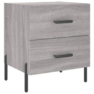 vidaXL Bedside Cabinet Grey Sonoma 40x35x47.5 cm Engineered Wood