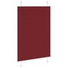 vidaXL Pleated Blind Bordeaux Red 95x150 cm Fabric Width 94.4 cm Polyester