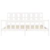 vidaXL Bed Frame without Mattress White 200x200 cm Solid Wood Pine