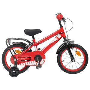 vidaXL Kids Bike 12 Inches for 2-4 Years Old Red