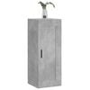 vidaXL Wall Mounted Cabinet Concrete Grey 34.5x34x90 cm Engineered Wood