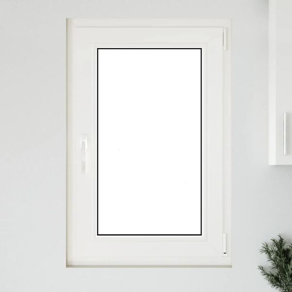 vidaXL Basement Window "RISOR" 60x100 cm Tilt&Turn DIN Right White