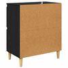 vidaXL Sideboards 2 pcs Black Oak 60 x 35 x 70 cm Engineered Wood