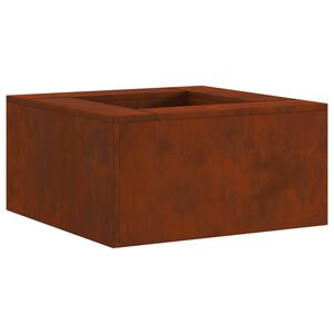 vidaXL Fire Bowl Rusty 60 x 60 x 30 cm Weathering Steel
