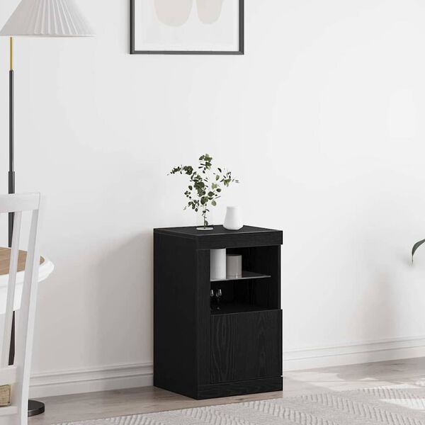 vidaXL Side Cabinet Black oak 41 x 37 x 67 cm Engineered Wood