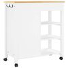 vidaXL Kitchen Trolley MONZA 84x40x88.5 cm Solid Wood Pine