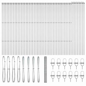 vidaXL Fence Post Silver 100 x 1.5 m (25 mm mesh) Steel