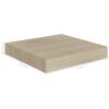 vidaXL Floating Wall Shelves 4 pcs Oak 23x23.5x3.8 cm MDF