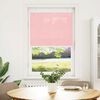 vidaXL Pleated Blind Pink 70x100 cm Fabric Width 69.4 cm Polyester
