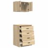 vidaXL Garage Cabinets 2 pcs Sonoma Oak Engineered Wood