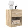vidaXL Bedside Cabinets 2 pcs with Drawer Sonoma Oak 40x34x50 cm