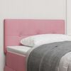 vidaXL Headboard with Headboard Pink 100 cm Faux Leather