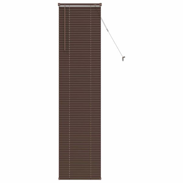 vidaXL Venetian Blind Manual Dark Brown with Pattern 213 x 50 cm PVC