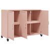 vidaXL Sideboard Pink 100.5x39x72 cm Steel