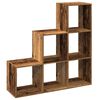 vidaXL Room Divider Bookcase&nbsp;3-Tier&nbsp;Old Wood 99x29x99 cm Engineered Wood