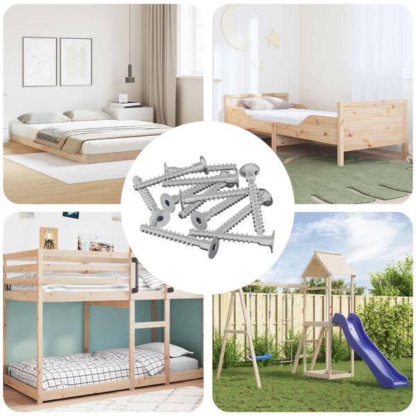 vidaXL Screw 5143 pcs Zinc-coated 5 x 40 mm Iron