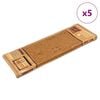 vidaXL Stair Mat | Set of 5 | Beige | 100% Polyamide tufted | 65 x 21 cm