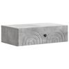 vidaXL Wall-Mounted Side Table Concrete Grey 59 x 34.5 x 17 cm
