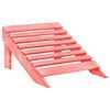 vidaXL 2-Seater Garden Adirondack Chair&Ottoman Fir Wood Pink