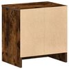 vidaXL Bedside Cabinet with Drawer Smoked Oak 39x28x41 cm