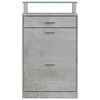 vidaXL Shoe Cabinet Concrete Grey 63x24x104 cm Engineered Wood