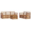 vidaXL Outdoor Sofa Set 6 pcs Natural Solid Acacia Wood