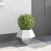 vidaXL Planter Silver 50 x 50 x 40 cm Stainless Steel