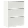 vidaXL Storage Cabinet White 80 x 40 x 105 cm Steel