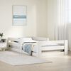 vidaXL Bed Frame without Mattress White 70x140 cm Solid Wood Pine