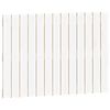 vidaXL Wall Headboard White 82.5x3x60 cm Solid Wood Pine