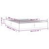 vidaXL Bed Frame without Mattress White Solid Wood 160x200 cm