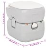 vidaXL Portable Camping Toilet and Handwash Stand Set