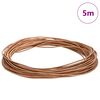 vidaXL Leather Cord Brown &Oslash;1 mm x 5 m Leather