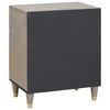 vidaXL Bedside Cabinet with Door Grey 50 x 33 x 60 cm Solid Mango Wood
