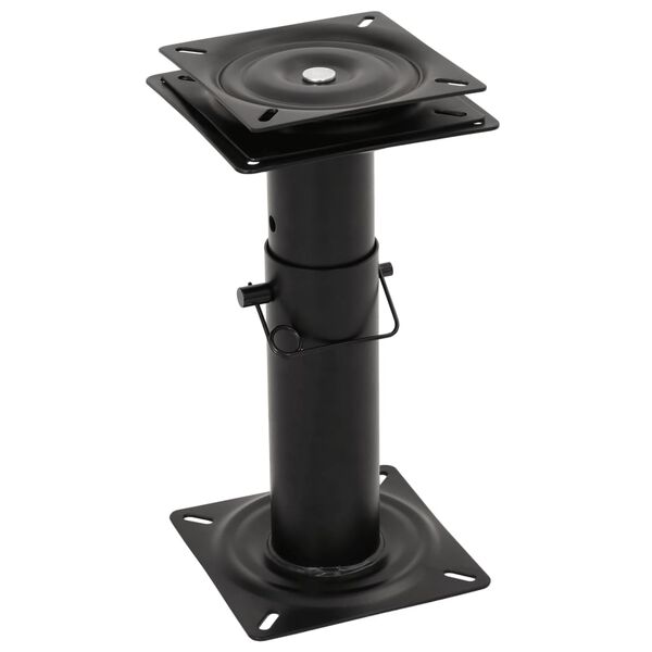 vidaXL Boat Seat Pedestal with 360&deg; Seat Swivel Adjustable Steel
