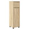 vidaXL Bathroom Cabinet Sonoma Oak 30.5 x 30 x 101 cm Engineered Wood